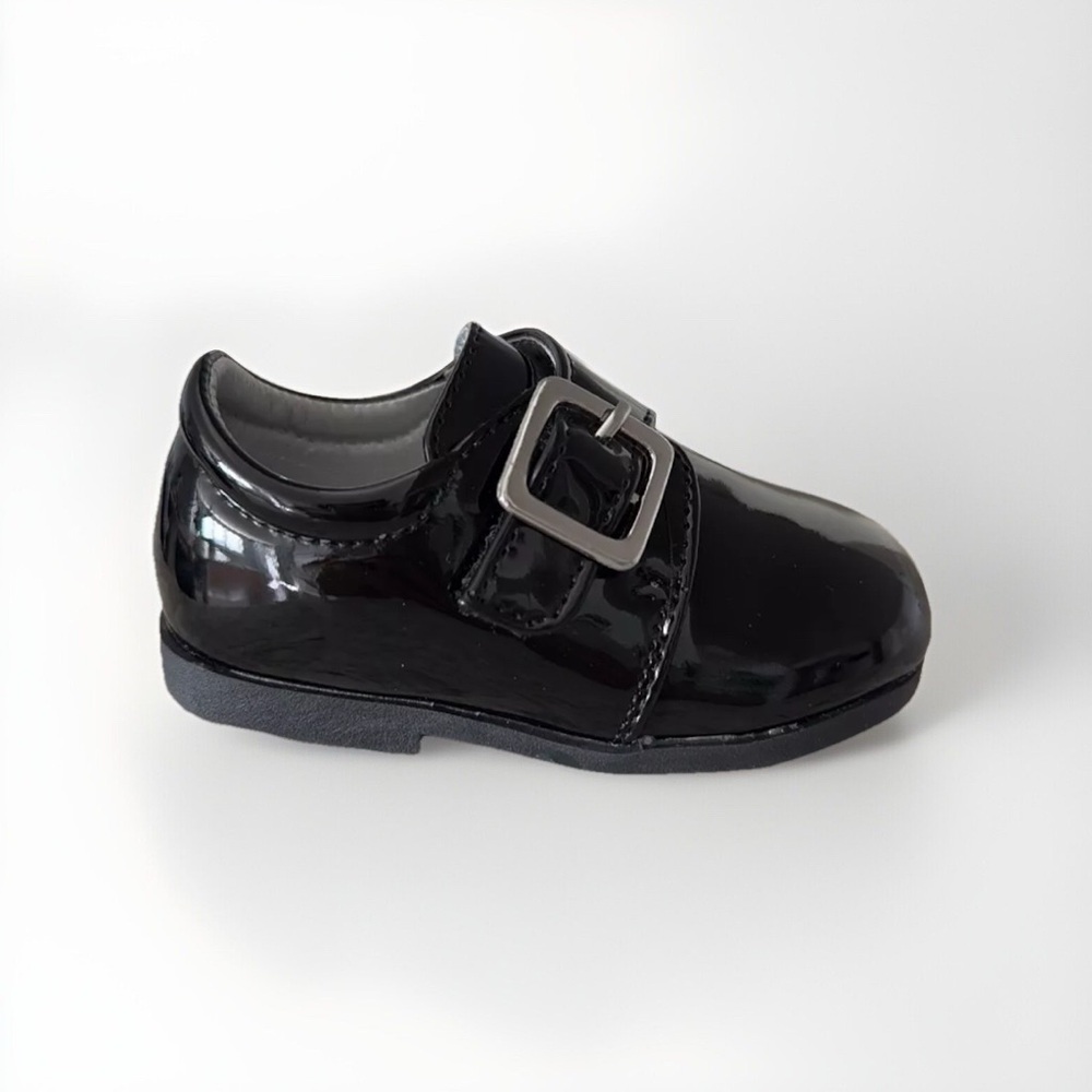 COPY - Brand new Toddlers boy black patent shoes